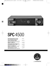 AKG SPC 4500 User Instructions