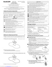 Elecom HCT-BTP01 Series Instruction Manual