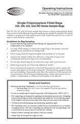 Skc 232 Series Operating Instructions