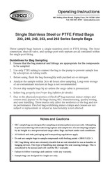 Skc 233 Series Operating Instructions