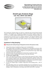 Skc 249-01 Operating Instructions