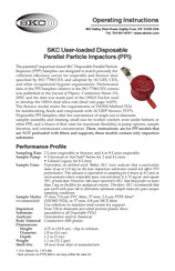Skc Disposable Parallel Particle Impactor Operating Instructions Manual