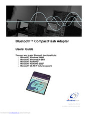 GigaWaveTech Bluetooth CompactFlash Adapter User Manual