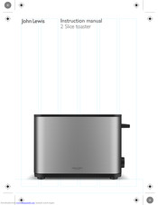 John Lewis 2 Slice toaster Instruction Manual