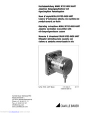 Camille Bauer KINAX N702-INOX HART Operating Instructions Manual