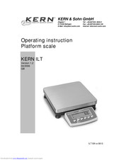 KERN ILT series Operating Instructions Manual