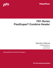 MacDon FlexDraper FD135 Operator's Manual