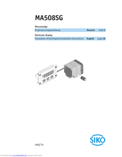 Siko MA508SG Installation Instructions Manual