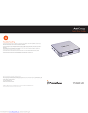 promethean ActivConnect G Series Quick Start Manual