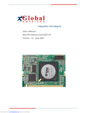 Global American 3907710 User Manual