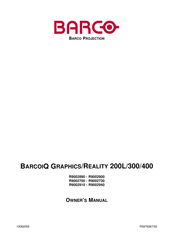 Barco BARCOIQ REALITY 300 Owner's Manual