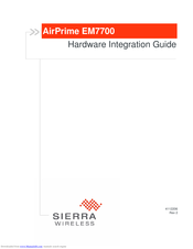 Sierra Wireless AirPrime EM7700 Hardware Integration Manual