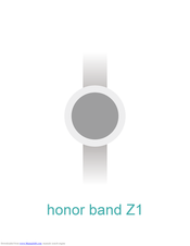 Honor Band Z1 Quick Start Manual
