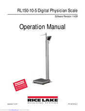 Rice Lake RL150-10-5 Operation Manual