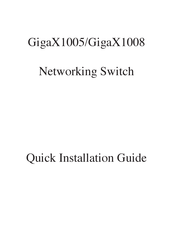 Asus GigaX1008 Quick Installation Manual