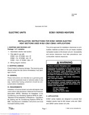 Lennox ECB21-15.0-1P Installation Instructions Manual