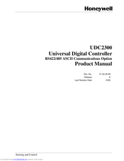 Honeywell UDC 2300 Product Manual