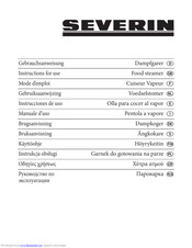 Severin DG 2423 Instructions For Use Manual