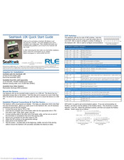 RLE Technologies SeaHawk 10K Quick Start Manual