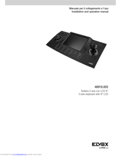 Elvox 46916.003 Installation And Operation Manual
