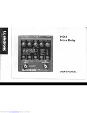 TC Electronic ND-I User Manual