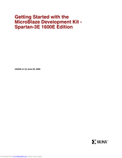 Xilinx MIcroBlaze Development Spartan-3E 1600E Kit Getting Started