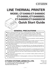 Citizen CT-S4000DCL Quick Start Manual