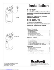 Bradley S19-690LHS Installation Manual