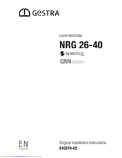 Gestra NRG 26-40 Original Installation Instructions