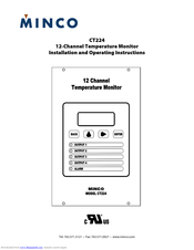 Minco CT224 Installation And Operating Instructions Manual