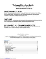 Midea WQP6-3705-AU Technical Service Manual