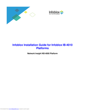 Infoblox 4010 Installation Manual