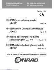 Conrad GX107 Operating Instructions Manual