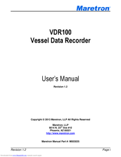 Maretron VDR100 User Manual