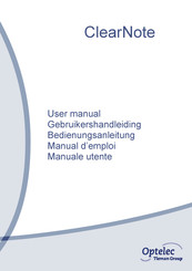Optelec ClearNote User Manual