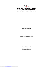 Tecnoware FBBEVD4003RT Series User Manual