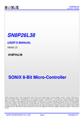 Sonix SN8P26L38 User Manual