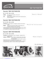 Quickie QM-710 BC Owner's Manual