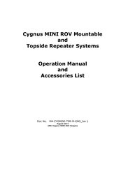 Cygnus MINI ROV Operation Manual