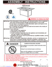 Courtyard Creations TMS54GM Assembly Instructions Manual