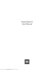 Xiaomi Mi Band 3 User Manual