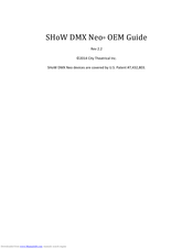 City Theatrical 5792 SHoW DMX Neo Manual