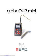 BAQ alphaDUR mini Manual