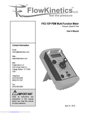 FlowKinetics FKS 1DP-PBM User Manual