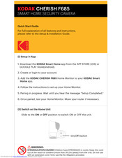 Kodak CHERISH F685 Quick Start Manual