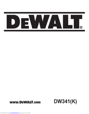 DeWalt DW341K User Manual