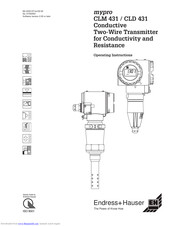 Endress+Hauser mypro CLM 431 Operating Instructions Manual