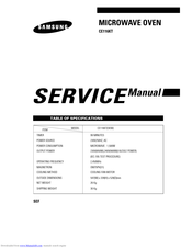 Samsung CE116KT(SKW) Service Manual