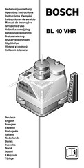 Bosch BL 40 VHR PROFESSIONAL Operating Instructions Manual