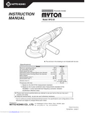 Nitto Kohki MYTON MYG-50 Instruction Manual